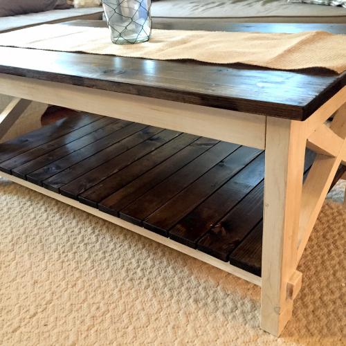 Cottage Chic "X" Coffee Table